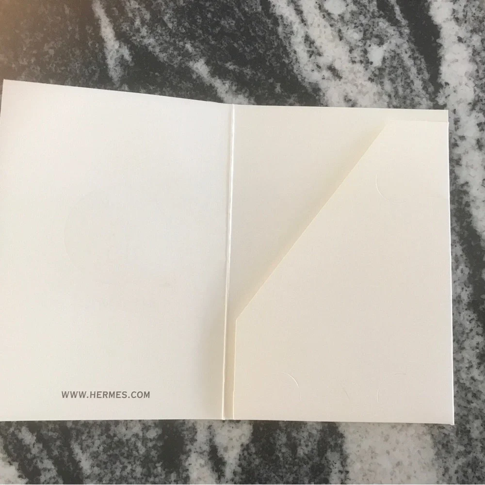 Hermes New Authentic Empty Envelope Receipt Holder lot of 5